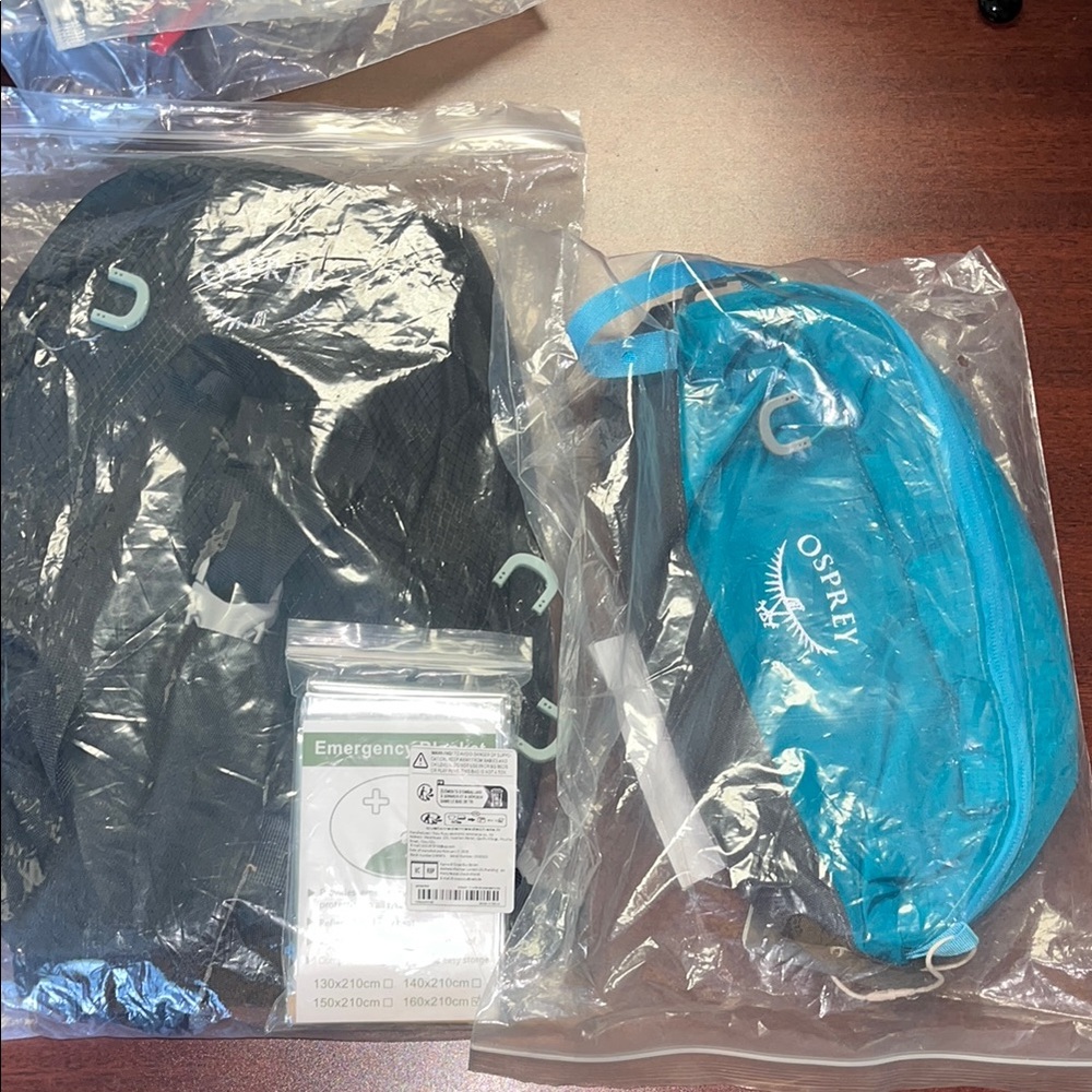 Osprey Black and Teal Bag - Duo